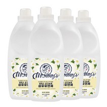 초고농축 섬유유연제 화이트플로럴 1.05L 4개, 마미스 초고농축 섬유유연제 화
