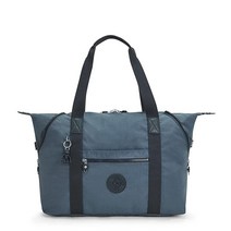 Kipling 여성용 아트 미디엄 토트백 경량 라지 위켄더 여행용 핸드백 코랄 프린트. 22.75'L x 12.5'H 7.75'D