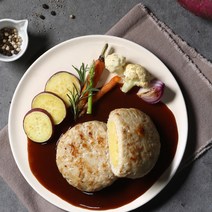 [체리부로] 촉촉한 치킨 함박스테이크 스윗포테이토3+퐁듀치즈2(팩당 200g), 상세 설명 참조