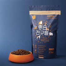 좋은친구들 사료 강황배합 연어 스테롤 강아지 사료 1.2kg, 작은알