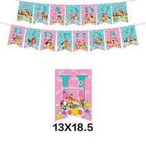 승마복 스피릿 라이딩 말 테마 파티 장식 용품 종이 컵 플레이트 냅킨 케이크 토퍼 풍선 베이비 샤워, 08 banner-1set