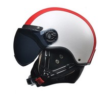 전동스쿠터 전기오토바이 전동킥보드 전기바이크 Casque Moto-빈티지 안전 헬멧 스쿠터 자전거 엔진 Casco, 16 NO16_01 S