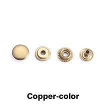 20set pack Brass Leather Snap Fasteners Heavy Duty Poppers Craft Accessory [B00113716], 12-Copper -color 12.5m-113716