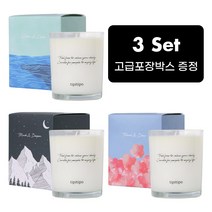 티피티포 천연향초 캔들 소이캔들 미니캔들 3개 set, 머스크&시트러스&우드