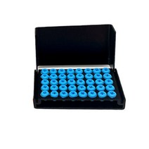 무소음냉장고 미니화장품냉장고 무소음 화장품 냉장고 DCLOUD 치과용 버 거치대 알루미늄 합금 소독 케이스 블록 실리콘 스탠드 자동 정리함 치과 도구 40 홀, [03] Black