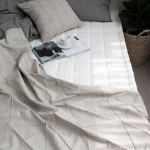 [바보사랑] Cosy 핀턱 홑겹이불 겸 블랭킷_Linen 린넨, 상세 설명 참조