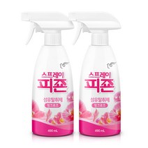 피죤 스프레이 핑크로즈 본품, 490ml, 2개