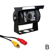 트럭후방카메라 자동차 버스 트럭 캐러밴 rv 역방향 카메라 자동차 후면보기 카메라 w7m4 12 24v 4 핀 나이트 비전 주차 후면보기 카메라 162, b