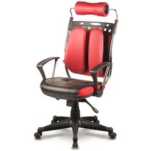 체어포커스 뉴럭스 듀얼백 의자, 레드