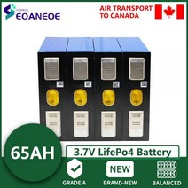 인산철 배터리 3.7V 65AH Lifepo4 팩 리튬 철 인산염 프리즘 셀 팩 12V 24V 48V EV RV 지게차 보트 골프 카트 1-32 개입 155149, 8PCS
