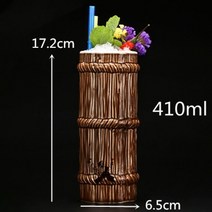 하와이 카페 머그컵 티키 bar poker tiki mug creative hawaii, 1개 410ml