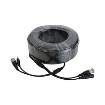 싸드 아날로그 52만화소 CCTV 카메라 녹화기 영상 전원 일체형 케이블 30M, 1개