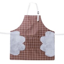목공용앞치마 목수 공방 고급 남성 공구 앞치마 신제품 조절 방수 앞치마 여성 주방 레스토랑 턱받이 옥스, 05 초콜렛_01 싱글 사이즈