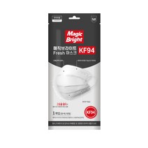 매직브라이트 프레쉬 마스크 KF94 화이트 대형 1매