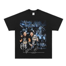 WWE 파괴의형제 반팔 티셔츠 미국 프로레슬링 프린트 반팔티 레트로 운동복 헬스복