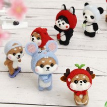양모 니들펠트 세트 만들기 DIY 양모펠트, 34.집냥이1