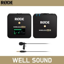 RODE 로데 와이어리스고 2 싱글 무선 마이크 RODE 라벨리어고 블랙 핀 마이크, wireless go2 싱글 +Lavalier Go