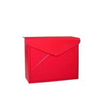 우체통 우편함 건의함 잠금 장치가 있는 야외 방수 벽걸이 빌라 하우스 의견 상자 창의적인 레트로, [03] 빨간