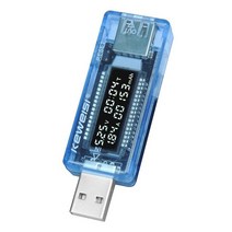 측정 측량USB 전류 전압 용량 테스터 볼트 감지 충전기 미터 모바일 전원 배터리 테스트, 01 인디고