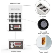 미니온수기 물데우는기계 미니순간온수기 수지 3D 프린터 용 미니 히터 3D 프린터 온도 컨트롤러 LCD DLP, 01 WHITE_02 EU