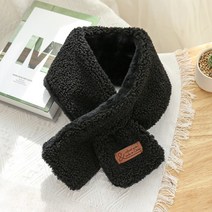 로지도이 겨울 양면 뽀글이 목도리