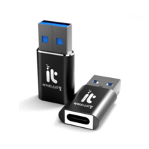 아이티스타일 usb 3.0 C타입 to A 변환 젠더, 전체, 블랙
