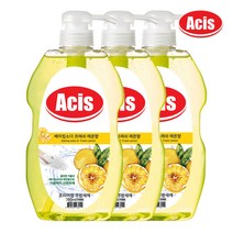 아키스 베이킹소다 주방세제 레몬향 780ml x3개 설거지 1종주방세제 주방용 야채과일세척 물때 항균 대용량 기름기 식물성보습, 상세페이지 참조