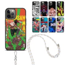 체인소맨 목걸이 스트랩 케이스 전기종 갤럭시 아이폰 X커버5 춘식이폰 포켓몬 키즈폰 M23 M33 M53