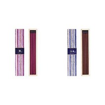 일본 카유라기 니혼코도 인센스 스틱형 등나무향 침향 불교용품 2개 세트, 등나무향 1+ 침향1