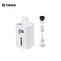 Tawa 무선 자동 에어펌프 USB 충전식 휴대용 캠핑 텐트 에어 매트리스 소파 전동 공기 펌프 공기주입기, 다기능 공기 펌프 - 흰색
