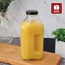 (1BOX) 유리 델몬트 주스병 500 (20개입), 철캡-화이트, 1개