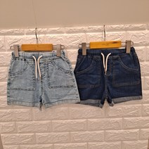 [오후] 22년 여름 신상. ** 대박 ** 초등 여아취향 부드럽고 시원한 트랜디한 !! 포켓 3.5부 데님 OHTH22403