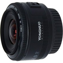 [해외] YONGNUO YN35mm F2 렌즈 캐논 EF 마운트 EOS 카메라용 1:2 AF/MF 광각 고정/프라임 오토 포커스 렌즈, Single