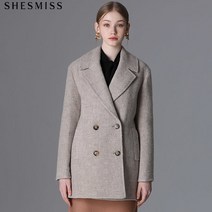 쉬즈미스 알파카 핸드메이드 하프 코트_SWHCTK42060