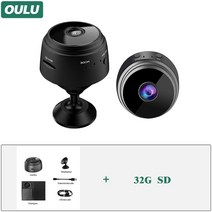무선홈캠 강아지홈캠 PTZ카메라 IP카메라 홈캠 펫캠 OULU HD 와이파이 미니 나이트 비전 모션 감지 360 ° 회전 캠 보안 모니터링 광각 알람 푸시, 2.A932G SD