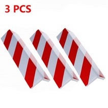 자동차도어가드 문콕방지 자동차 도어 범퍼 보호 외부 방지 스크래치 접착 폼 경고 표지판 주차장 수호자, red 3pcs