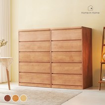 홈인홈 더편한 원목 무빙 칸칸이 서랍장 5단 900X600X1230_G22, 내추럴
