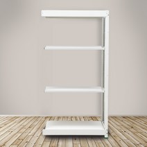 영진앵글 철제선반 경량랙 4단 무볼트 조립식 앵글 철제 선반, 1200X450, 4단(연결형), 높이1500