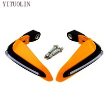 [해외]YAMAHA MT03 VINO FAZER 250 XT660 AEROX 50CC MT09 NEOS RAPTOR 660 Motocross 먼지 자전거 핸드 가드 용 핸드, 주황색, 1개