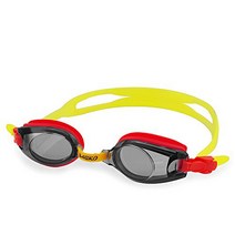 Saeko Goggles S5A - Cuety Series Swim Goggle Anti-Fog Adjustable nosepiece & UV Protection Lenses, 1, Black/Yellow