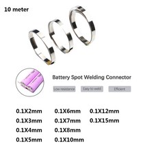 스폿용접기 스팟 미니 10 m 리튬 이온 배터리 니켈 시트 플레이트 도금 커넥터 지점 용접 기계 TapeThickness, 5.0.1X7mmX10m, 1개