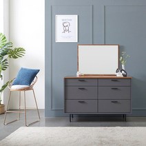 프리슨 모던 와이드 화장대, 네이비