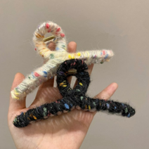 쏘샵 니트 털실 캔디 집게핀 빅사이즈 13cm 올림머리 대형집게핀