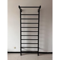 우드 월바 턱걸이 기구 철봉바 등반 늑목 사다리 운동, 금속 나무 프레임 (2.28m x 90cm)