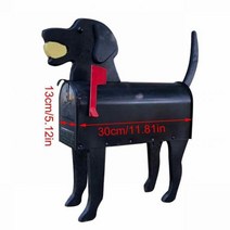 인테리어 우체통 벽걸이 우편함 다세대 예쁜 주택 독특한 동물 모양 방수 크리에이티브 금속 사서함 야외 마당 농장 정원 장식인테리어 장식, CHINA, Black