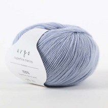 [앵콜스] 아르고 슈퍼파인 메리노울 50g 최상급 퀄리티 뜨개실, 79 파스텔소라블루
