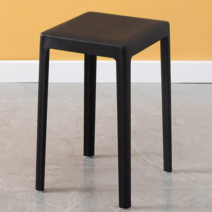 SKW 예스모던 사각 인테리어 간이스툴, 블랙