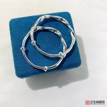 홍콩 정생 순은 S999뫼비우스 꽈배기무늬 슬라이드 심플학생 남녀 선물