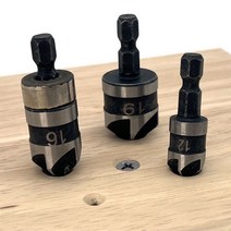 아이베란다 카운터 보링비트 육각 샹크 목재 탄소강 3개 한세트 IV