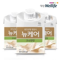 [대상웰라이프] 뉴케어 구수한맛 검은깨맛 아셉틱 200ml x 30팩, 구수한맛 30팩
